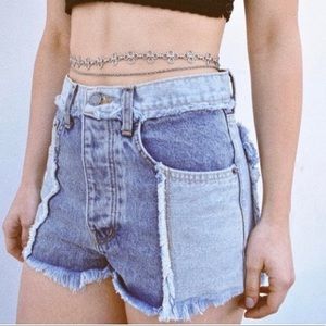CARMAR LF Titania Patchwork Denim Shorts